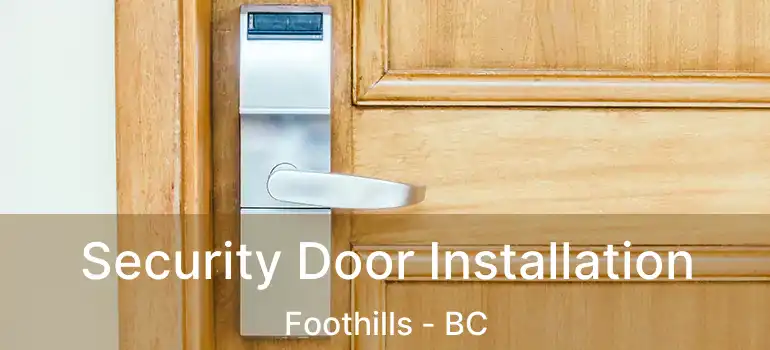 Security Door Installation Foothills - BC