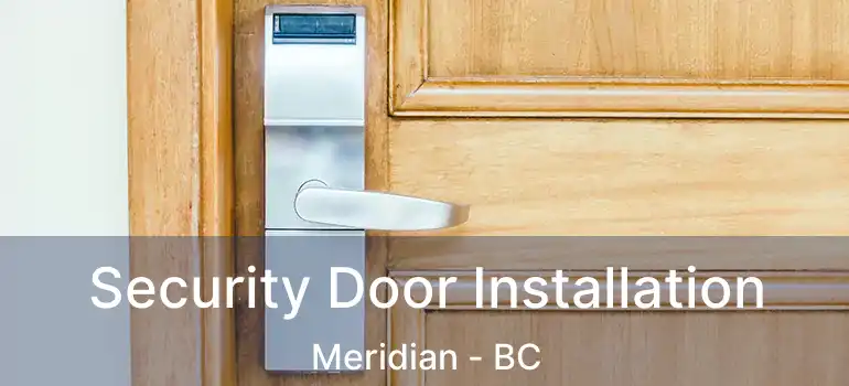Security Door Installation Meridian - BC