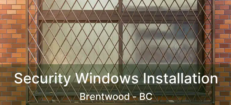 Security Windows Installation Brentwood - BC