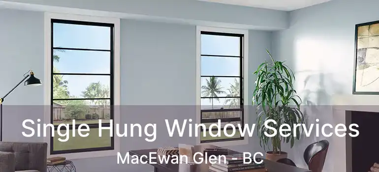 Single Hung Window Services MacEwan Glen - BC