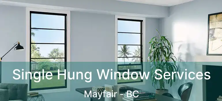 Single Hung Window Services Mayfair - BC