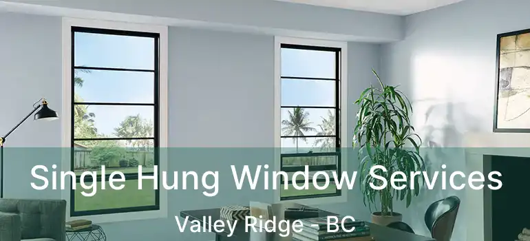 Single Hung Window Services Valley Ridge - BC