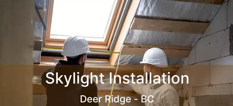 Skylight Installation Deer Ridge - BC
