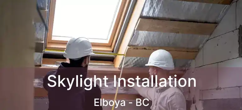 Skylight Installation Elboya - BC