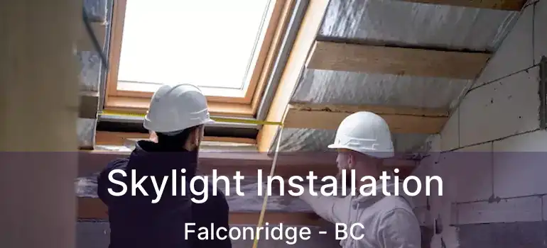 Skylight Installation Falconridge - BC