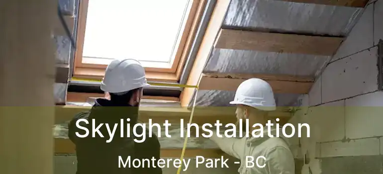 Skylight Installation Monterey Park - BC