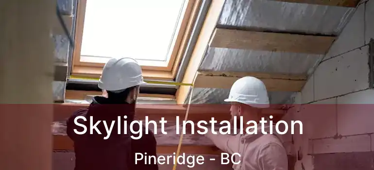 Skylight Installation Pineridge - BC