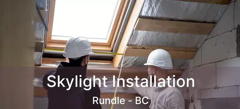 Skylight Installation Rundle - BC