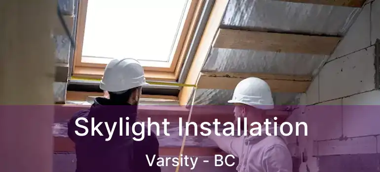 Skylight Installation Varsity - BC