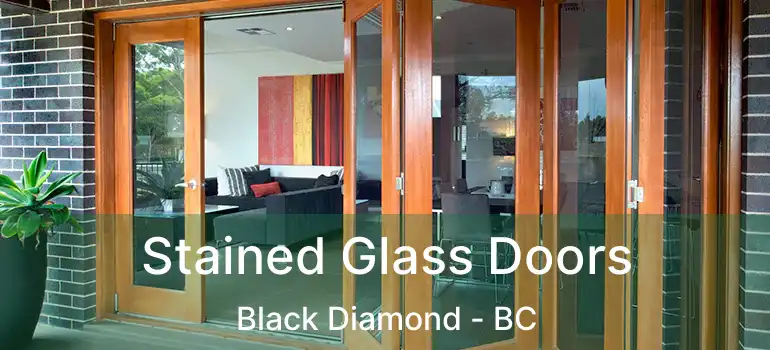Stained Glass Doors Black Diamond - BC