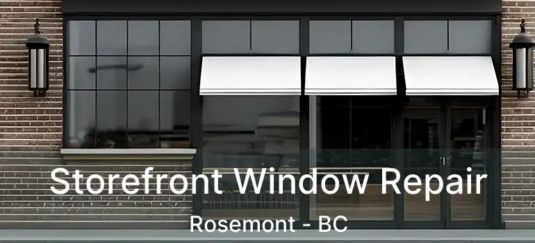 Storefront Window Repair Rosemont - BC