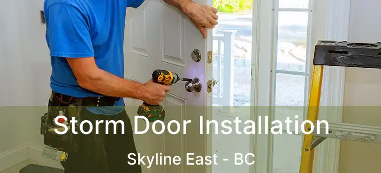Storm Door Installation Skyline East - BC