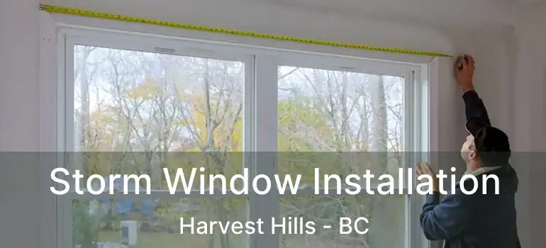 Storm Window Installation Harvest Hills - BC