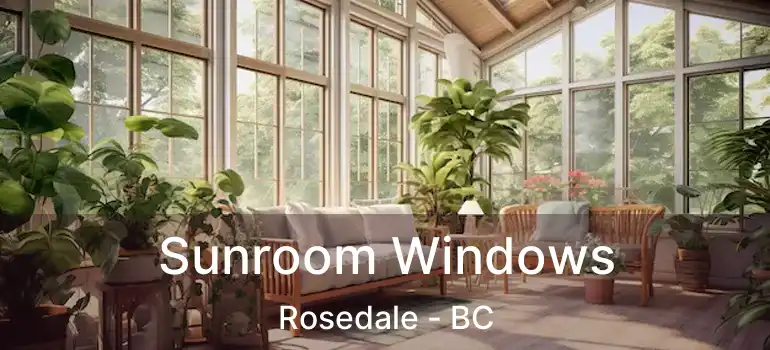 Sunroom Windows Rosedale - BC