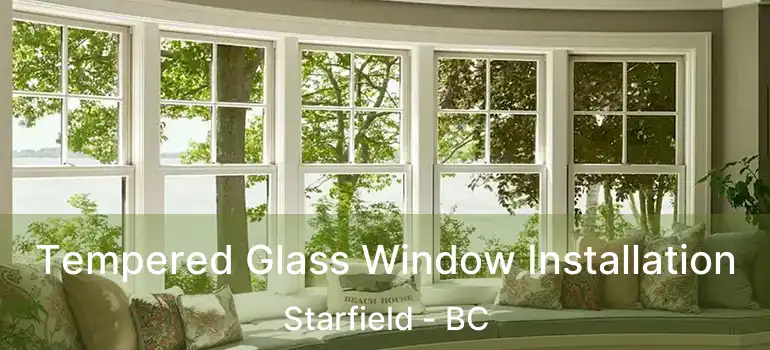 Tempered Glass Window Installation Starfield - BC