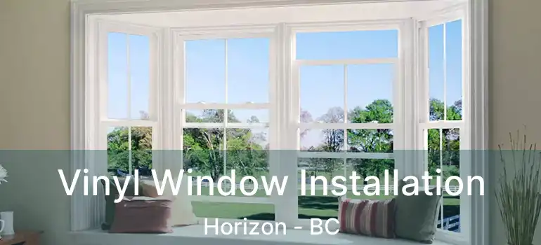 Vinyl Window Installation Horizon - BC