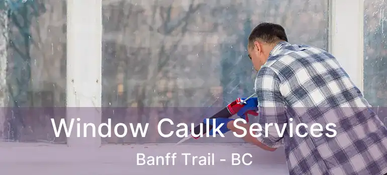 Window Caulk Services Banff Trail - BC