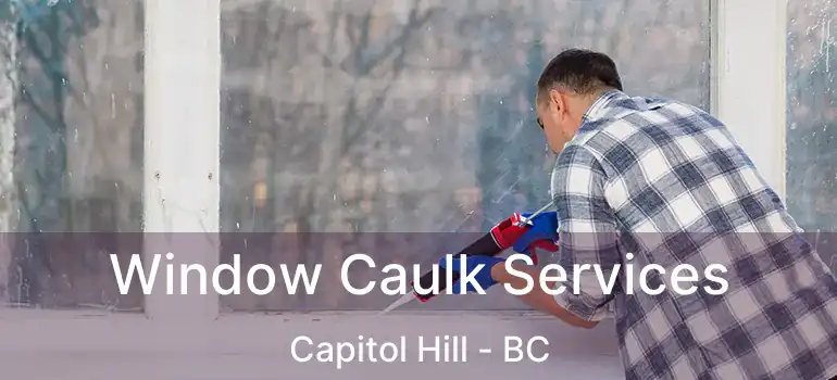 Window Caulk Services Capitol Hill - BC