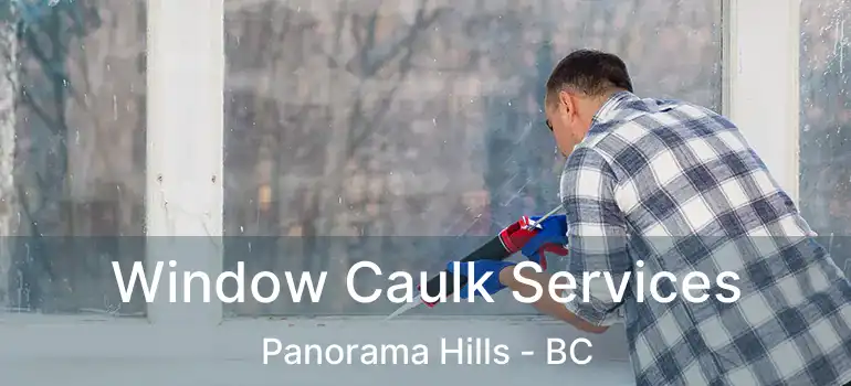 Window Caulk Services Panorama Hills - BC
