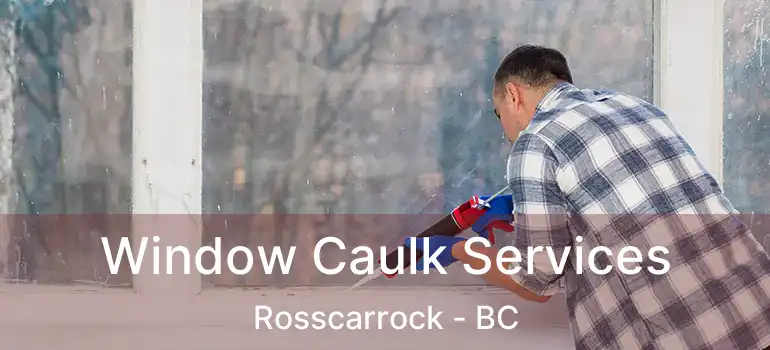 Window Caulk Services Rosscarrock - BC