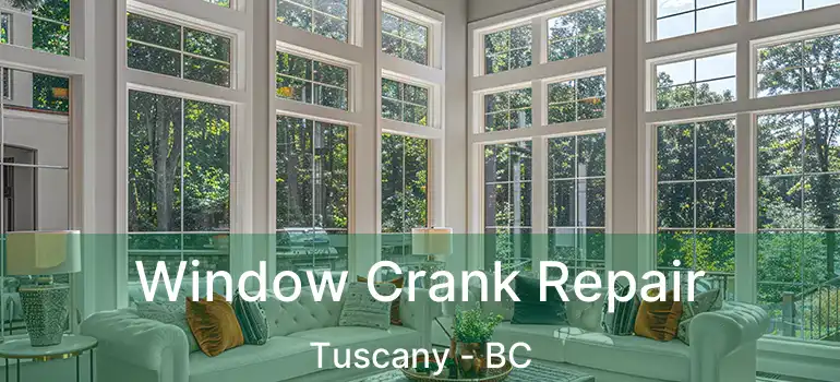 Window Crank Repair Tuscany - BC
