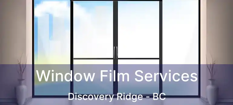Window Film Services Discovery Ridge - BC