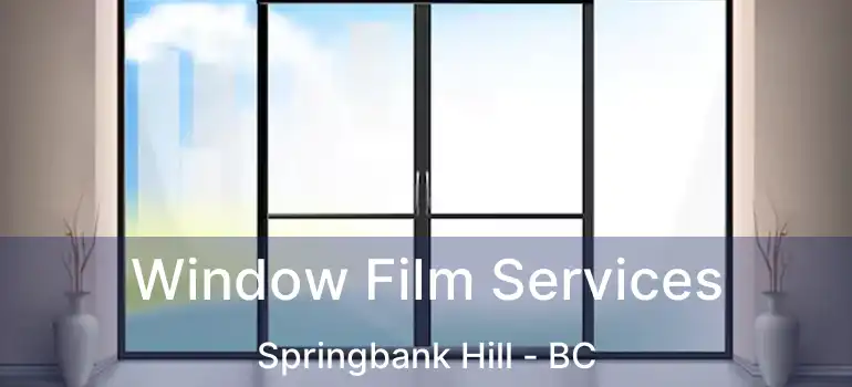 Window Film Services Springbank Hill - BC
