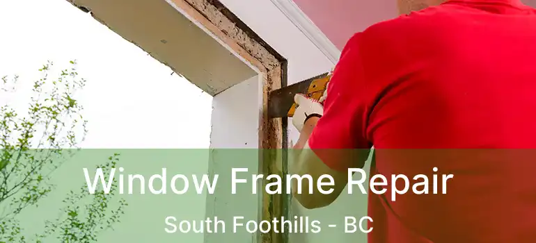 Window Frame Repair South Foothills - BC