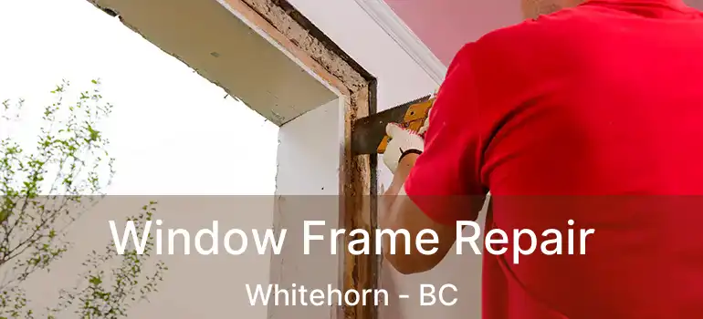 Window Frame Repair Whitehorn - BC