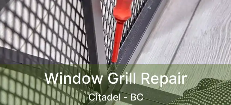Window Grill Repair Citadel - BC