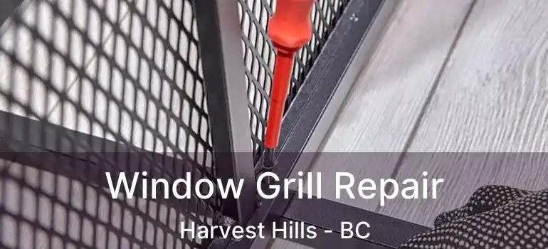 Window Grill Repair Harvest Hills - BC