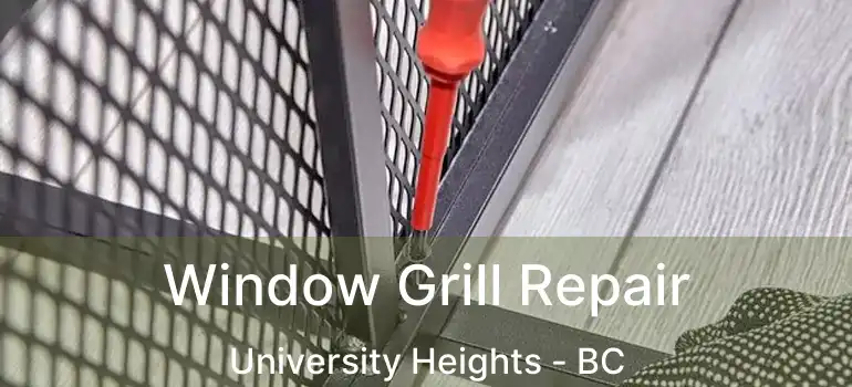 Window Grill Repair University Heights - BC