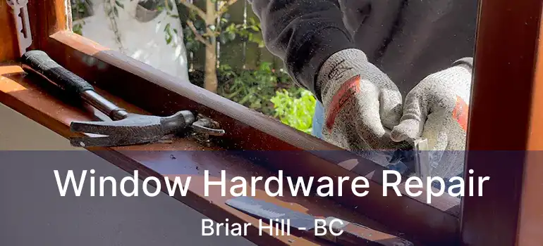 Window Hardware Repair Briar Hill - BC