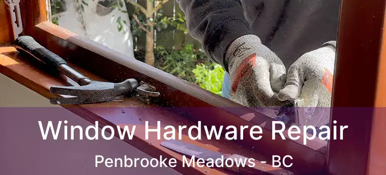 Window Hardware Repair Penbrooke Meadows - BC
