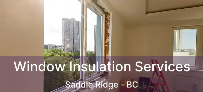 Window Insulation Services Saddle Ridge - BC