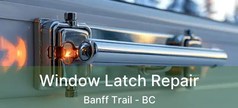 Window Latch Repair Banff Trail - BC