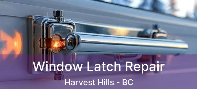 Window Latch Repair Harvest Hills - BC