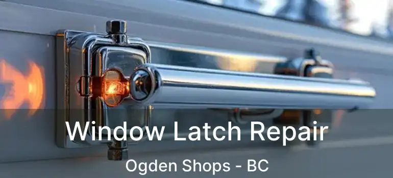 Window Latch Repair Ogden Shops - BC