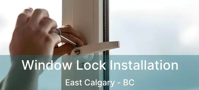 Window Lock Installation East Calgary - BC