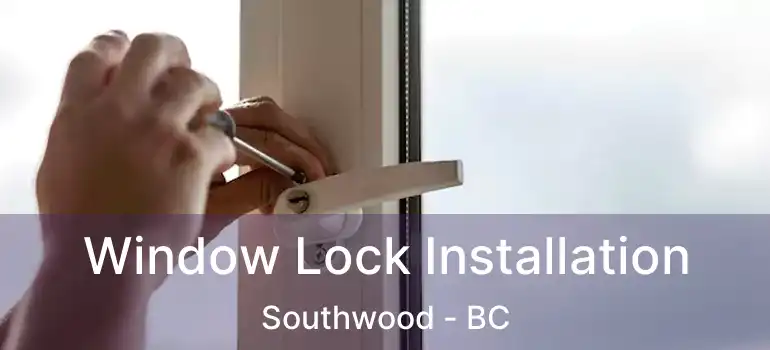 Window Lock Installation Southwood - BC