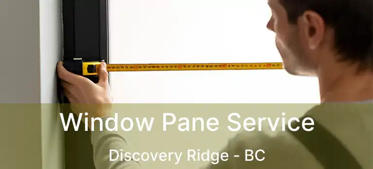 Window Pane Service Discovery Ridge - BC