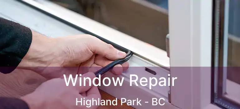 Window Repair Highland Park - BC