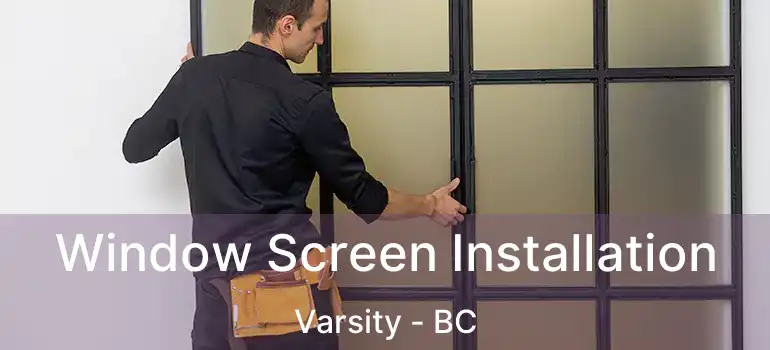 Window Screen Installation Varsity - BC