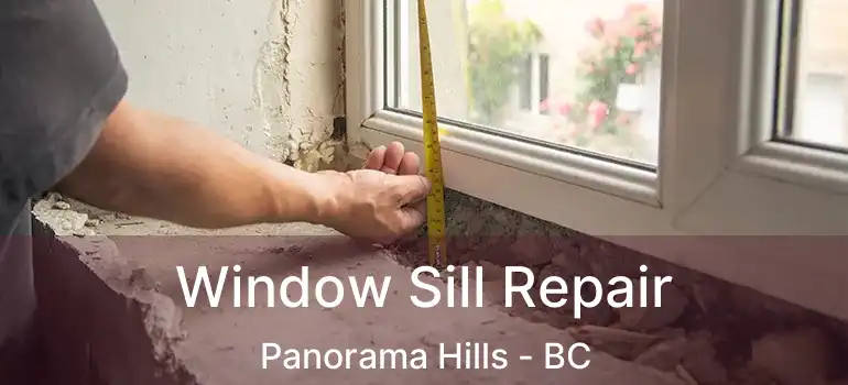 Window Sill Repair Panorama Hills - BC