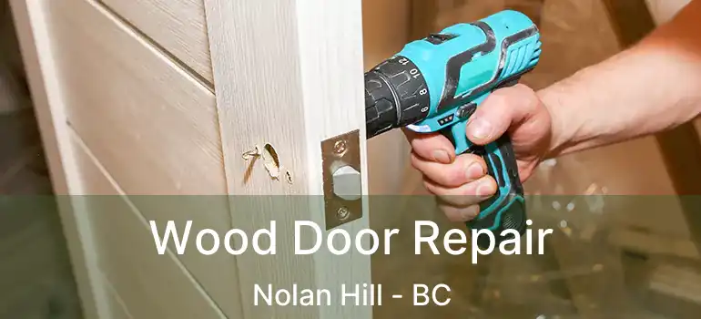 Wood Door Repair Nolan Hill - BC